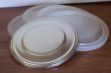 Collection of round container lids